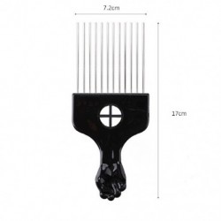 Szín: 17cm - Fist Afro Pick Wood Wide Teth hajfésű a dúsító hajformázásért, antisztatikus fésűkefe, eltávolító