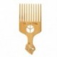 Szín: 17cm - Fist Afro Pick Wood Wide Teth hajfésű a dúsító hajformázásért, antisztatikus fésűkefe, eltávolító