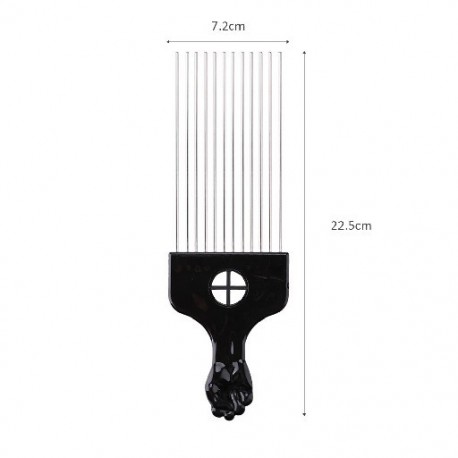 Szín: 22,5 cm - Fist Afro Pick Wood Wide Teth hajfésű a dúsító hajformázásért, antisztatikus fésűkefe, eltávolító