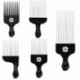 Szín: lila - Szalon használata Black Metal Afro-amerikai Pick Hair széles fogfésűk Afro hajfésűk fodrászat formázó