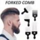 Szín: lila - Szalon használata Black Metal Afro-amerikai Pick Hair széles fogfésűk Afro hajfésűk fodrászat formázó