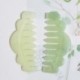 Természetes jade hajfésű fejmasszírozó Meridian Health Care Jade fésű Retro Jade nyél Gua Sha kaparódeszka