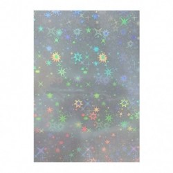 Szín: csillag - 70x110 mm-es holografikus szerelem szív csillag fólia ragasztószalag hátoldal forró bélyegzés papírra