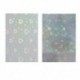 Szín: csillag - 70x110 mm-es holografikus szerelem szív csillag fólia ragasztószalag hátoldal forró bélyegzés papírra