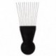 Szín: 22,5 cm - Szalon használata Black Metal Afro-amerikai Pick Hair széles fogfésűk Afro hajfésűk fodrászat formázó