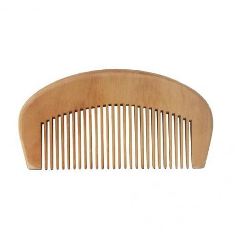 Szín: 02 - 10 cm természetes őszibarack fa hajfésű fejbőr masszázs fáradtság enyhítésére ívelt fésű Hajápoló