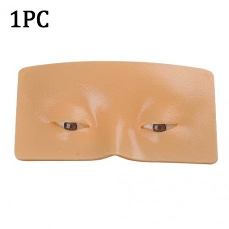 Szín: 1 db - Smink gyakorló tábla Face Eye Practice Pad szilikon bionikus bőr sminkszempillához szemhéjfesték edzési