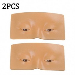Szín: 2 DB - Smink gyakorló tábla Face Eye Practice Pad szilikon bionikus bőr sminkszempillához szemhéjfesték edzési