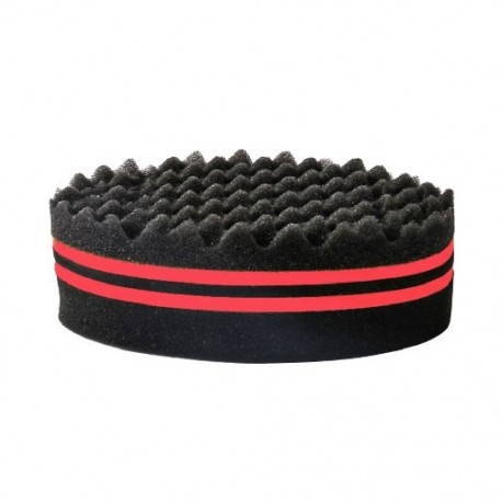 Szín: 1db - Double Sides Magic Twist Hajkefe Szivacskefe természetes Afro Coil Wave Dread Spongya Kefék Hajfonatok Hajfonás