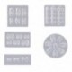 Szín: HDJ03 - 1db szilikon masni köröm faragott forma 3D dombormű szobor bélyegzett stencil körömdíszítő sablonok