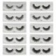 Szín: C - 1 pár meghosszabbító hosszú szempilla parti jelmez kozmetikumokhoz 3D Mink műszempillák Extended Beauty smink