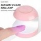 Szín: rózsaszín - Mini körömszárító UV lámpás manikűrgép egyujjas Nails Art Tool géllakk 18W körömszárító LED