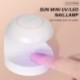 Szín: rózsaszín - Mini körömszárító UV lámpás manikűrgép egyujjas Nails Art Tool géllakk 18W körömszárító LED