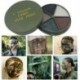 Szín: négyzet alakú doboz - Military Woodland Camouflage Camo Color Cream Body Face Paint Tube Stick Outdoor Field Camouflage