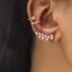 Fém színe: E02670 - Bohemian NO Piercing kristály strasszos fülmandzsetta zárócsavar fülbevaló női lánynak divatos