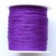 Szín: lila - (Válasszon színt) AA   minőség, 24 SZÍN 135 yard x 0,8 mm nylon kínai csomózsinór Rattail szatén ékszer