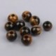 Szín: sárga tigrisszem - 2db 15x14mm nagy lyukú kerek gyöngyök természetes kő türkizek jáspis achátok kvarc laza