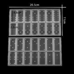 Szín: Domino forma - 1 készlet kézzel készített gyanta dominó szilikon formák ékszer kiegészítők készítés