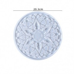 Szín: 14-es stílus - Mandala alátét gyanta forma tálca formák 3D dizájn szilikon forma barkács öntéshez epoxigyanta