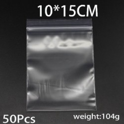 Szín: 4 x 6cm 100db - 30-100db/csomag 4*6/5*7/6*8/7*10 Tömeges Vastag Ékszer Csomagolás Cipzáras Zár Újrazárható