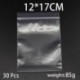 Szín: 5 x 7cm 100db - 30-100db/csomag 4*6/5*7/6*8/7*10 Tömeges Vastag Ékszer Csomagolás Cipzáras Zár Újrazárható