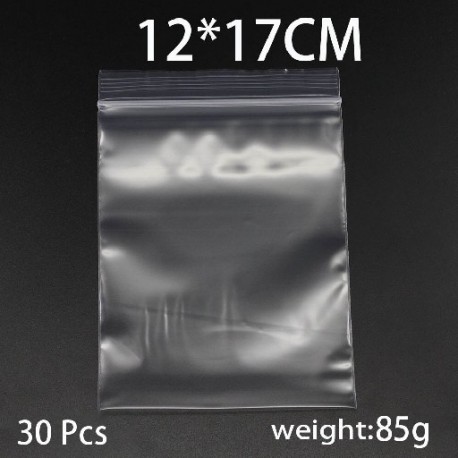 Szín: 5 x 7cm 100db - 30-100db/csomag 4*6/5*7/6*8/7*10 Tömeges Vastag Ékszer Csomagolás Cipzáras Zár Újrazárható