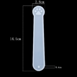 Szín: Stye 01 - 3 méretű szilikon DIY könyvjelző öntőforma DIY kézműves szilikon forma Könyvjelző formakészítés