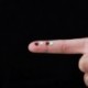 Szín: világoskék - 10 g 3D juharlevél csillogó flitter levelek keveréke pelyhek holografikus kaméleon csillogások