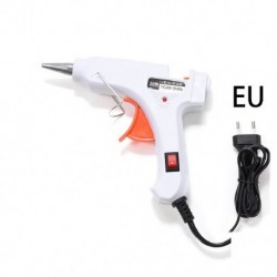 Szín: kék-EU - 1 készlet 20 W-os melegen olvadó ragasztópisztoly ragasztókkal Ipari mini pisztolyok Thermo elektromos