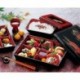 Szín: 21,2x21,2xH5,8cm9 - Bento Box Japán Ebéddobozok Rizs Sushi Vendéglátás Élelmiszer Tároló Box Bento élelmiszer