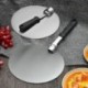 Szín: Pizza szelet - Pizzalapát spatula műanyag nyél Összehajtható kerek, rozsdamentes acél tortaeszközök Tartozékok