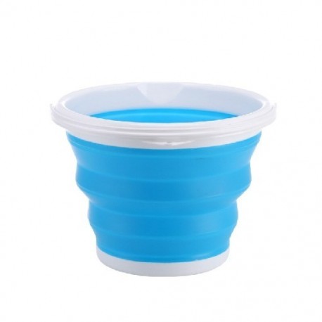 Szín: kék-22-17cm-3L - Összecsukható vödör, hordozható, összecsukható vödör víztartály Wash Picni Travel robusztus