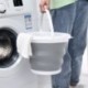 Szín: kék-22-17cm-3L - Összecsukható vödör, hordozható, összecsukható vödör víztartály Wash Picni Travel robusztus