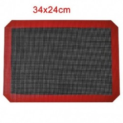 Szín: normál 34x24cm - Perforált szilikon sütőszőnyeg Tapadásmentes sütőlap bélés Pékség Konyha Sütőedények