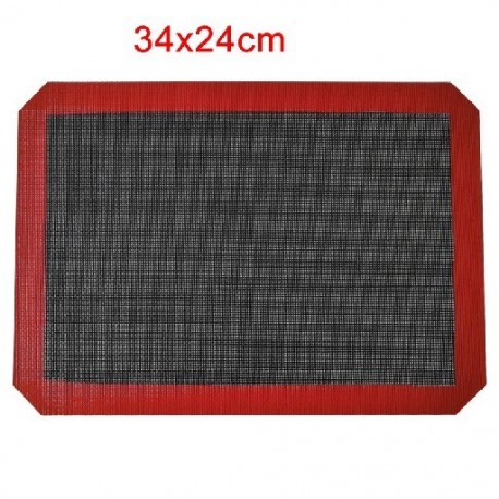 Szín: normál 34x24cm - Perforált szilikon sütőszőnyeg Tapadásmentes sütőlap bélés Pékség Konyha Sütőedények