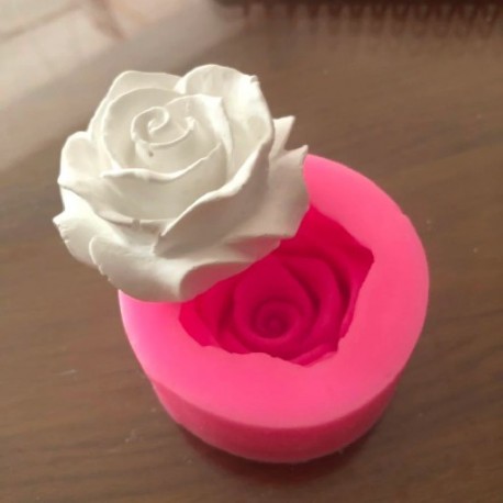 Szín: A - Virág virágzó rózsa alakú szilikon 3D tortaforma fondant szappan sütőeszköz formák Cupcake zselés cukorka
