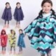 Szín: kék csillag - Gyerekek Stílusos Rain Poncho Vízálló kabát lányoknak Fiúknak Cape kabát Kapucnis viselet