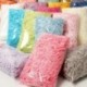 Szín: Világos lila 39 - Raffia 100g Lafite papír színes, aprított ráncos barkácsolás praktikus töltőanyag Party