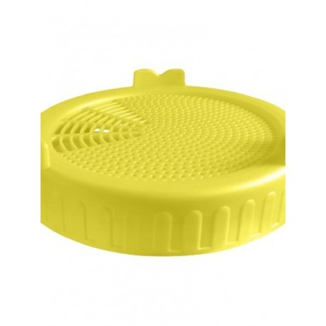 Szín: sárga - Széles szájú műanyag befőttesüveg csírázó fedél élelmiszer minőségű hálós csírafedél Vetőmag