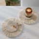 Szín: 1db - Cotton Braid Coaster Bohemia stílusú, kézzel készített makramé csésze párna csúszásmentes csésze