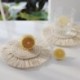 Szín: 1db - Cotton Braid Coaster Bohemia stílusú, kézzel készített makramé csésze párna csúszásmentes csésze
