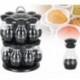 16 Buah Set Bumbu 360 Rak Toples Bumbu Putar Botol Konténer Gula Dapur Rak Szervező Dapur Kopi