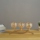 Szín: 39,5 cm - 3 Lengan Candelabra Kristal Lengkungan Bridget Lilin Ornamen Romantis Rumah Dekorasi Pernikahan Piala Pemegang