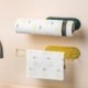 Fekete szín - Nordic Emas Besi Kertas Handuk Pemegang Dinding Dipasang Rak Penyimpanan Rumah Plastik Wrap Organizer Rak Alat