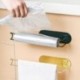 Szín: zöld - Nordic Emas Besi Kertas Handuk Pemegang Dinding Dipasang Rak Penyimpanan Rumah Plastik Wrap Organizer Rak Alat
