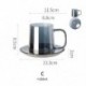 Szín: C - RHE Set Cangkir Kopi Kaca 260Ml dan Cangkir Kopi Set Cangkir Teh Bögre Bir Susu Sarapan Toko Kopi Set Gelas Minum