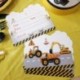 Szín: csésze x6db - Kendaraan Konstruksi Dekorasi Pesta Mobil Peralatan Makan Sekali Pakai untuk Anak-anak Ulang Tahun Anak