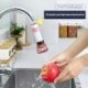 Szín: kék csapszűrő - LED Suhu Sensitif 3-Warna világító csaptelep Dapur Kamar Mandi 7 Warna Glow Tekan fúvóka zuhany