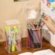 Szín: négyszög - Asztali szervező Kotak Penyimpanan Rumah Kantor Penyimpanan Alat-alat Kertas Transparn Akrilik Tahan Air