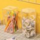 Szín: négyszög - Asztali szervező Kotak Penyimpanan Rumah Kantor Penyimpanan Alat-alat Kertas Transparn Akrilik Tahan Air